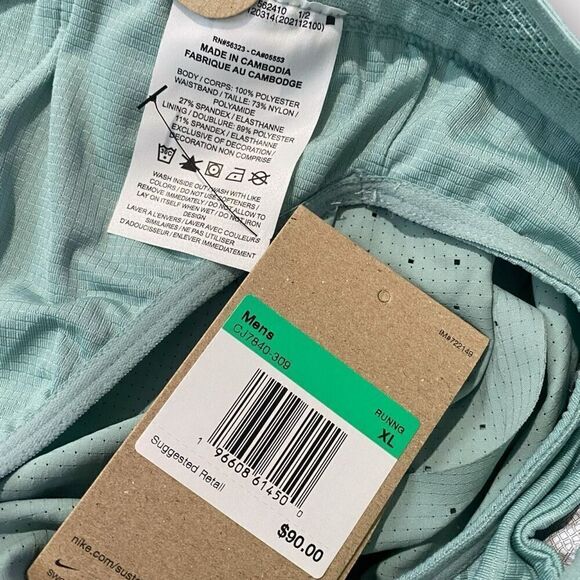 Nike Dri-Fit ADV AeroSwift Shorts 4" Brief Lined Racing Mens size XL CJ7840-309 - Picture 11 of 11